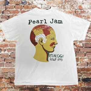 Pearl White Vitalogy Tour Graphic Tee
